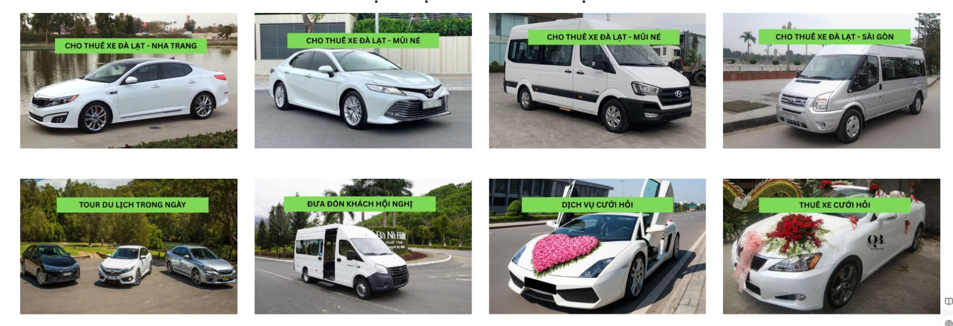 Xe du lịch Đà Lạt